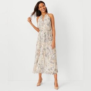 Ann Taylor Cream and Black Maxi Dress